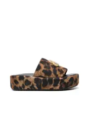 Balenciaga Leopard Print Flatform Sandals