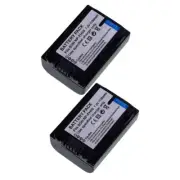 2x NP-FH50 Li-Ion Battery for Sony Alpha A390, Cyber-Shot DSC-HX1, DCR-DVD92