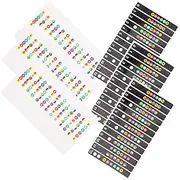 BESTonZON 6pcs Guitar Fretboard Stickers Reusable Labels for Boys and Girls Learning Scale Auxiliary Stickers Assorted Tones