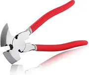 SPEEDWOX 9.5 Inch Fence Pliers with Hammer Vise Handle Pliers Barb Wire Fence End Cutting Pliers Fence Clamps Puller Fence Tensioner Tool Bolt Cutter Heavy Duty for Locks Security Wire