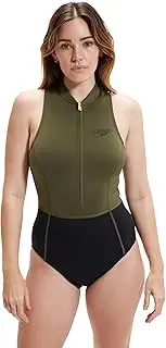 [Speedo] Women's Swimsuit One Piece Zip Front Thermal Open Water
