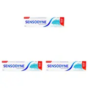 3PK Sensodyne Fluoride Toothpaste 160g Deep Clean Daily Care 24/7 Sensitivity