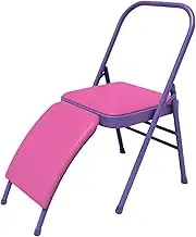﻿Yoga Chair,Extended Folding Chair with Backrest,Conquer More Poses,for Beginners Stiffness Stretch Yoga(Color1)