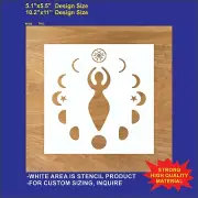 Goddess, Pagan - Reusable, Flexible Plastic Stencil