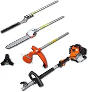 4-in-1 Multi-Tool Hedge Grass Trimmer Chain Saw Brush Cutter Garden Tool