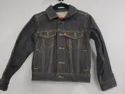 NEW Levi's Blue Denim Trucker Jean Jacket Size 3T Snap Front Toddler Kid DARK