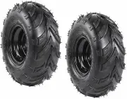 2 Set 145/70-6 Wheel Rim Tyre 145x70x6 for Quad ATV Buggy GoKart Trike Golf Cart