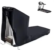 Treadmill Cover MAYHOUR Non-Folding Running Machine Protective Cover Heavy Duty Waterproof &Dust-Proof 210D Oxford Fabric Training Fitness Equipment Outdoor/Indoor Use with Zipper and Drawstring