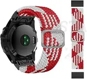 [RAYESS] 22mm Smart Watch Band For Garmin Fenix 6 6Pro 5 5Plus 7 Descent Mk2S Easyfit Braided Strap For MARQ Series Watchband Accessories