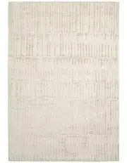 [Miss Amara] Nahba Textured Tribal Rug in Ivory/Cream