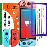 4 Pack Screen Protector for Nintendo Switch 2017 with 2 Pack Controller Cover