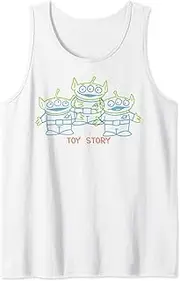 [Disney] Pixar Toy Story Aliens Line Art Tank Top