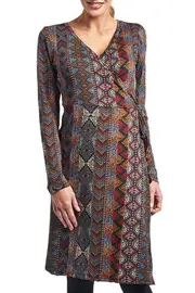 Guru L/S Wrap Dress--RAS-L45