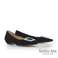 在飛比找momo購物網優惠-【Keeley Ann】絨布質感黑尖頭包鞋(黑色425617