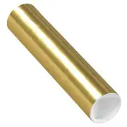 Partners Brand Mailing Tubes,W/Caps,2x9",Gold,PK50 P2009GO Partners Brand