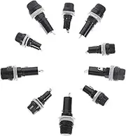 16pcs Fuse Holders 5x20mm & 6x30mm Panel Mount Sockets for Marine & Automotive Use Reliable Fuse Caps for Secure Connections