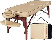 Professional age Table Portable 3 Folding Lightweight Facial Salon Spa Tattoo Bed Height Adjustable with Carrying Portable age Bed