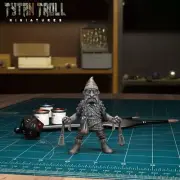 Gnome Waldläufer Miniature Slingshot Sniper Ranger for Ttrpg Like D & D 5e