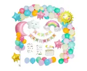 Birthday Party Balloons-Sky Theme Reusable Thickened Eco-Friendly Latex Set for Events