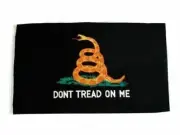 12X18 Black Gadsden Don't Tread on me Tea Party Flag House banner grommets Trump