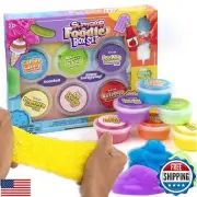 SLIMYGLOOP Foodie Box Set, 6-Pack Scented Slimes, Fluffy Slime Cloud, Glitter