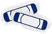 Eyliden Mop Pads (2 Pack) Wet Dry Dust Mop Pads for Hardwood Floors - Replacement Refills - Blue