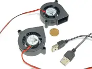 2 x - USB 5020 50mm 5cm 5v fan Brushless Centrifugal Blower computer Gdstime C52