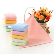 3pcs/lot Solid Color Mini Square Towels Ultra Soft Saliva Towel