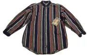 Coleman Lantern Co Men's Button Long Sleeve Shirt Medium Blue Red White NWT New!