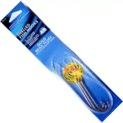 South Bend Snelled Gold Beak Fluke Extra Sharp 4/0 Fish Hook Rigs ( # SGFL-40 )