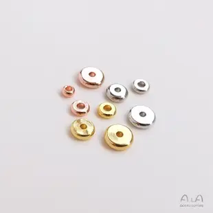 宏雲Hongyun-Ala--18K鍍金純銅鍍白金色玫瑰金隔片散珠diy墊片手鏈串珠飾品配件材料