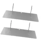 2 Pcs Wall Shelves Garage Storage Solution Shelf Bracket Peg Hook