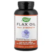Nature's Way, Flax Oil, Max Strength, 200 Softgels (1,300 mg per Softgel)