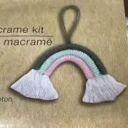 New Crafter's Square Cotton Macrame Kit Small Rainbow
