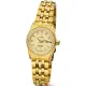 【TITONI 梅花錶】官方授權T1 女 Cosmo 晶鑽機械腕錶-金色-錶徑26.5mm-贈高檔6入收藏盒(728G-DB-306)