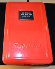 Snap On 15 Piece Allen Hex Key Complete Set .028”-3/8” (H )