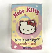 RARE Sealed Briarpatch Sanrio Hello Kitty Rummy Card Game: "What's your sign?"