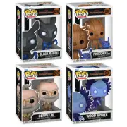 Funko POP! Pinocchio Figures - SET OF 4 (Geppetto, Black Rabbit, Wood Sprite +1)