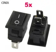 KCD1-11 SPST Mini Rocker Switch 3A 250V ON/OFF Car Boat Truck RV ATV DIY (5x)