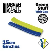 Green Stuff 6 inches (15 cm) with GAP - Kneadatite Blue Yellow
