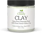 CLAY, Deep Pore Cleansing, Moisturising, Skin Softening Face Mask | 100% Pure French Green Clay for Acne, Blackheads, Dry Skin, Oily Skin, Aging | Non Drying Natural Mineral Clay (Bulk)