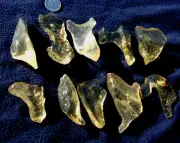 Libyan Desert Glass Meteorite Tektite impact specimen( 800 crt)Angel Chimes #10