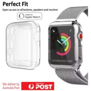 For Apple iWatch series 5 4 3 2 1 Full screen protector clear Silicon TPU case