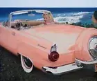 Marilyn Monroe - Pink Thunderbird Fridge / Tool Box Magnet 2" x 3"