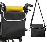 Wheelchair Bag, Wheel Chair Accessories Storage Waterproof Scratch-Resistant Backpack for Walker Rollator Wheelchairs Transport Chair