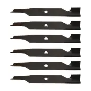 6- Fits Hi-Lift Blades Set fits 54" Deck 532-187254 532-187256 Craftsman Fits Hu