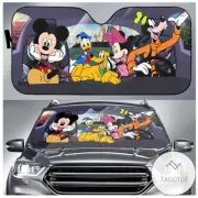 Disney Mickey And Friends Car Sunshade, Auto Car Windshield Sunshade