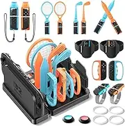 Tokluck Switch 2 Sports Accessories Bundle with Organizer Dock Station Compatible with Nintendo Switch 2 Console & TV Dock, Storage Organiser for Switch Sports Games, Family Sport Accessories Kit