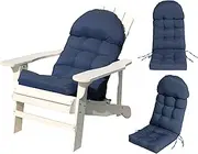 COSNUOSA Rocking Chair Cushion High Back Adirondack Chair Cushion Waterproof Patio Cushions for Outdoor Furniture Navy