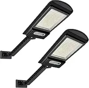Solar Outdoor Lights, 2 Pack Solar Powered Motion Sensor Light 1000LM 168 LEDs, 3 Modes Security Light Waterproof Solar Flood Light for Garden, Yard, Patio, Front Door, Shed, Garage